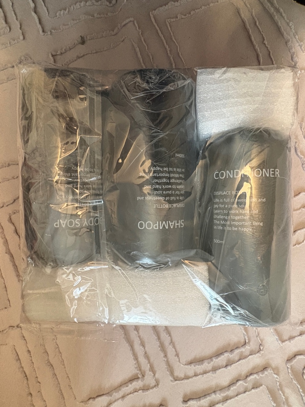 Bottle set blue - Shampoo, Conditioner, Body Soap